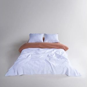 Bílý set přehozu a povlaku na polštář z žakáru 180x240 cm Jacquard – Mila Home Luxury