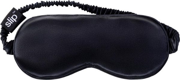 Černá hedvábná maska na spaní Black – slip