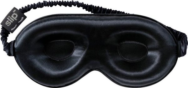 Černá hedvábná maska na spaní Contour Black – slip