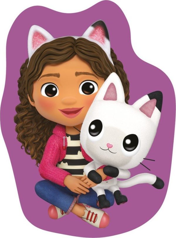 Fleecový dětský polštářek 35x35 cm Gabby´s Dollhouse "Pandy" – Jerry Fabrics