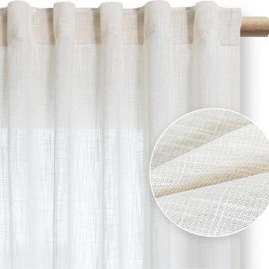 Krémový závěs 140x250 cm Valeta – Restilo