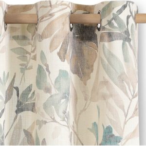 Krémový/šedomodrý závěs 135x250 cm Celesta – Restilo