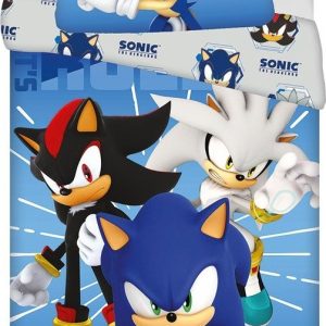 Modré dětské povlečení na jednolůžko z mikrovlákna 140x200 cm Sonic – Jerry Fabrics