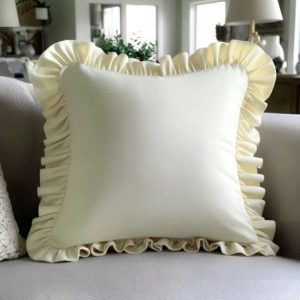 Povlak na polštář s příměsí bavlny 40x40 cm Ruffled – Mila Home