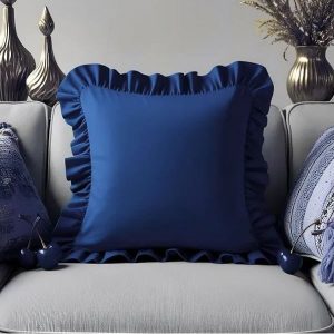 Povlak na polštář s příměsí bavlny 40x40 cm Ruffled – Mila Home