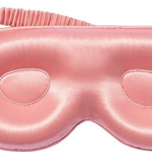 Růžová hedvábná maska na spaní Contour Rose – slip