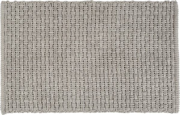 Šedá textilní koupelnová předložka 50x80 cm Ecoli – Wenko