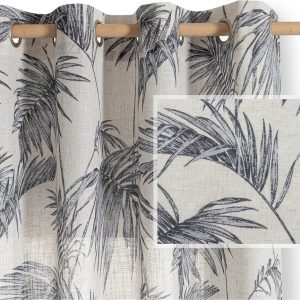 Šedý/krémový závěs 135x250 cm Palmera – Restilo