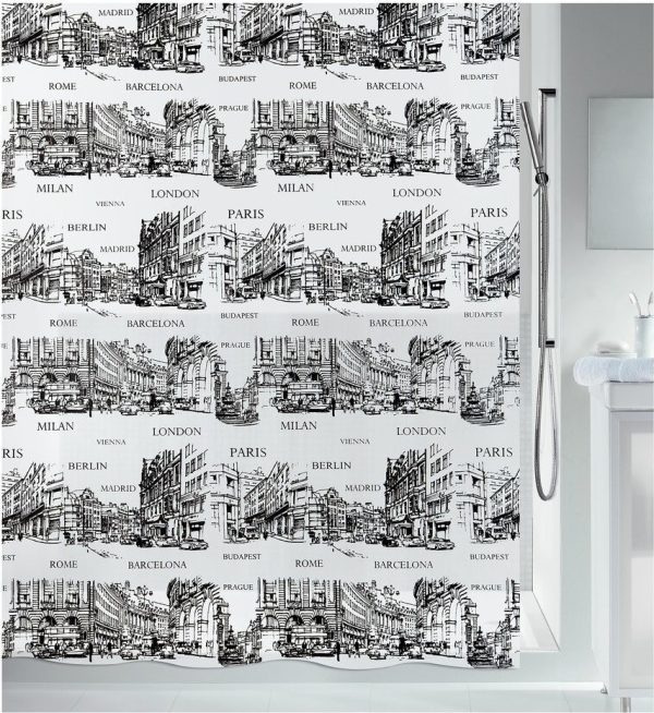 Sprchový závěs 180x200 cm Places – Spirella