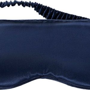Tmavě modrá hedvábná maska na spaní Navy – slip