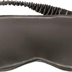 Tmavě šedá hedvábná maska na spaní Charcoal – slip