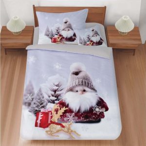 3dílné povlečení na jednolůžko 140x200 cm Snowy Elf – My House
