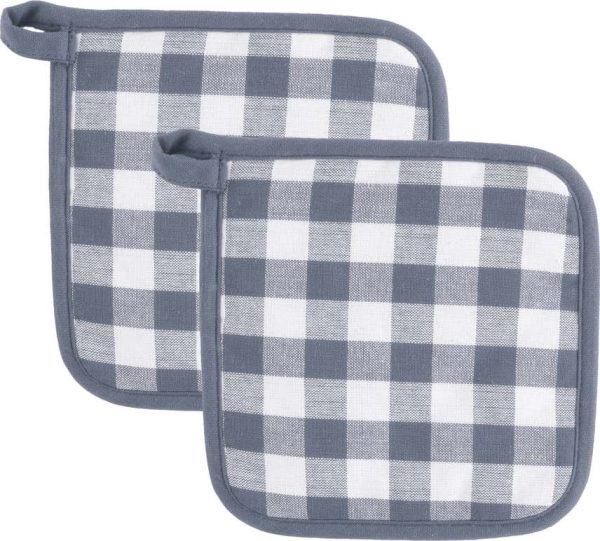 Bavlněné chňapky v sadě 2 ks Gingham – Tiseco Home Studio