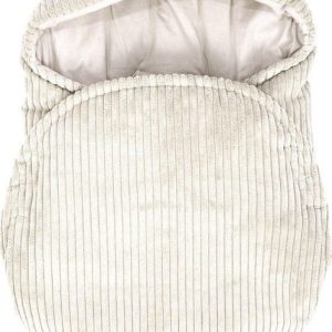 Béžová manšestrová dětská zavinovačka 45x80 cm – Meowbaby