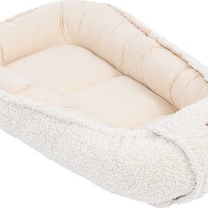 Béžové hnízdečko pro miminko 55x83 cm – Meowbaby
