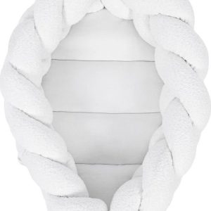 Bílé hnízdečko pro miminko 47x70 cm – Meowbaby