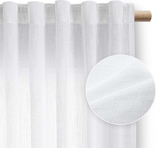 Bílý závěs 140x250 cm Valeta – Restilo