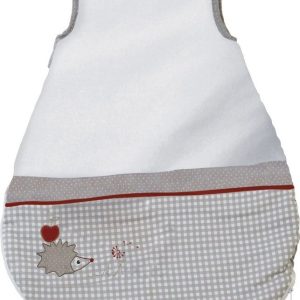 Bílý/šedý bavlněný dětský spací pytel 45x70 cm Adam & Eule – Roba