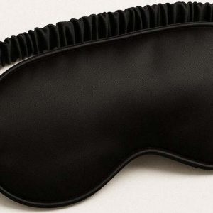 Černá hedvábná maska na spaní Mulberry Silk – Mila Home Luxury