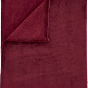 Červená deka z mikroplyše 130x170 cm Raschel Velvet – Catherine Lansfield