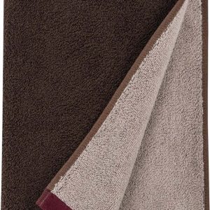 Hnědý froté ručník z Bio bavlny 50x90 cm Soft – Mette Ditmer Denmark