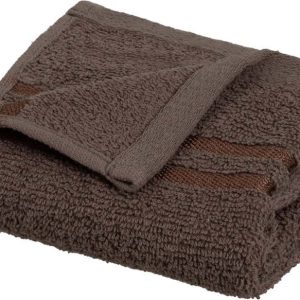 Hnědý froté bavlněný ručník 30x50 cm Simple – Casa Selección