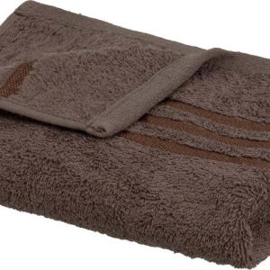 Hnědý froté bavlněný ručník 50x100 cm Simple – Casa Selección
