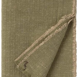 Khaki bavlněná deka 130x180 cm Handloom – Lorena Canals