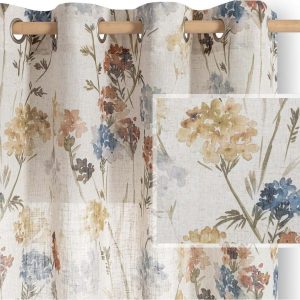 Krémový závěs 135x250 cm Flosi – Restilo