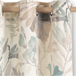 Krémový/šedomodrý závěs 135x250 cm Celesta – Restilo