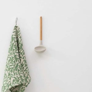 Lněná utěrka 45x65 cm Evergreen Damask – Linen Tales