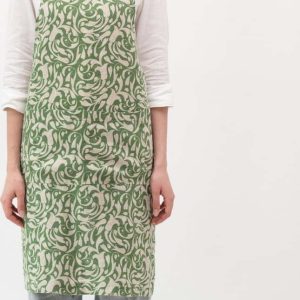 Lněná zástěra Evergreen Damask – Linen Tales