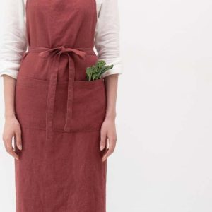 Lněná zástěra Marsala – Linen Tales