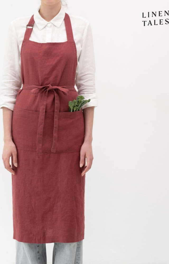 Lněná zástěra Marsala – Linen Tales