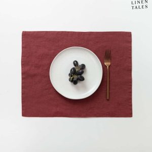 Lněné prostírání 35x45 cm Marsala – Linen Tales