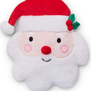 Plyšový dekorační polštář s vánočním motivem 38x32 cm Christmas Santa – Catherine Lansfield