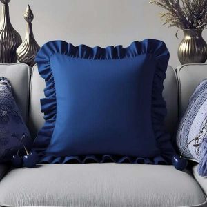 Povlak na polštář s příměsí bavlny 40x40 cm Ruffled – Mila Home