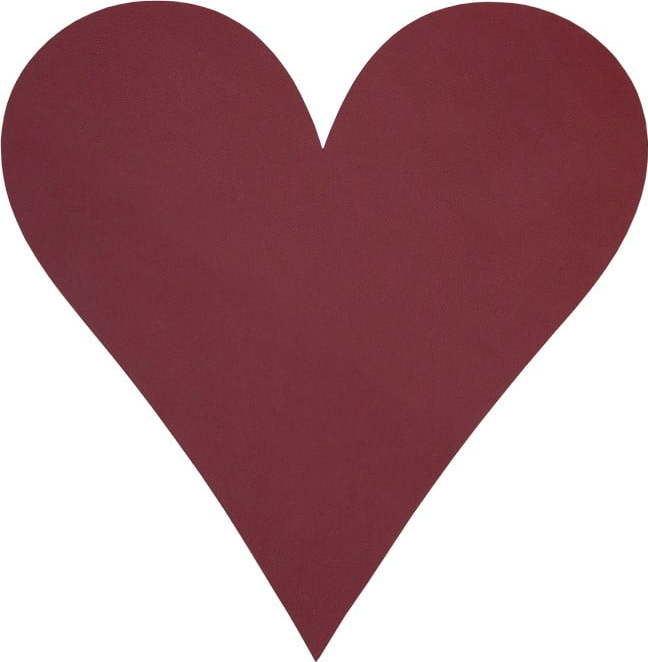 Prostírání z eko kůže 30x30 cm Heart Nupo – LIND DNA