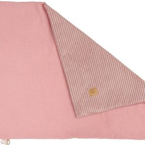 Růžová manšestrová dětská deka 100x77 cm – Meowbaby