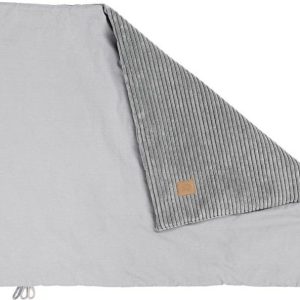 Šedá manšestrová dětská deka 100x77 cm – Meowbaby