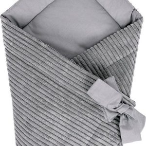 Šedá manšestrová dětská zavinovačka 35x65 cm – Meowbaby
