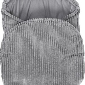 Šedá manšestrová dětská zavinovačka 45x80 cm – Meowbaby