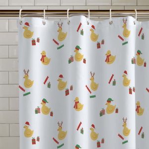 Sprchový závěs 180x180 cm Christmas Quacker – Catherine Lansfield