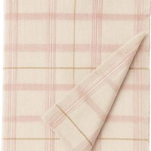 Světle růžový bavlněný dětský přehoz 140x200 cm Tartan Rose – Lorena Canals