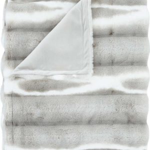 Světle šedá deka z umělé kožešiny 130x170 cm Flint – Catherine Lansfield