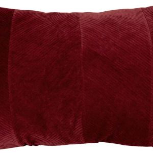 Tmavě červený dekorativní polštář PT LIVING Ribbed