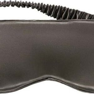 Tmavě šedá hedvábná maska na spaní Charcoal – slip