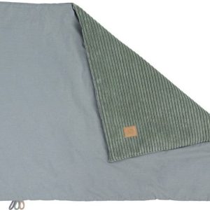 Zelená manšestrová dětská deka 100x77 cm – Meowbaby