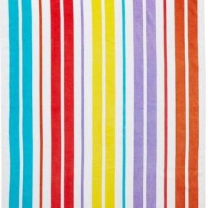 Bavlněná plážová osuška 78x200 cm Rainbow Stripe – Catherine Lansfield