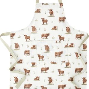 Bavlněná zástěra Angus Highland Cow – Catherine Lansfield